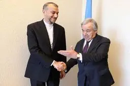 دیدار  وزیر امور خارجه و گوترش