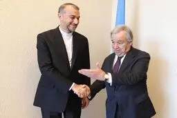 دیدار  وزیر امور خارجه و گوترش