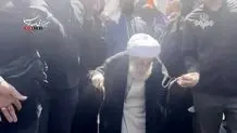 آیت الله جنتی در مراسم تشییع پیکر رهبر شهید حاضر شد + عکس 