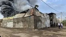 آتش‌سوزی جایگاه سوخت در جاده آبادان
