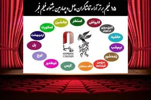 ۱۵ فیلم برتر جشنواره فجر از نگاه مردم انتخاب شد