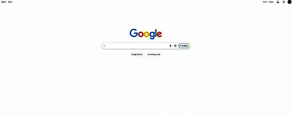 دکمه گوگل AI Mode
