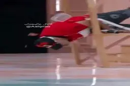 سقوط مهران غفوریان از دکور برنامه شفرونی + فیلم