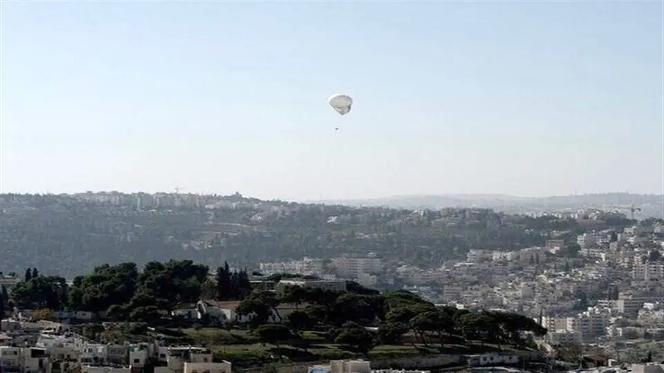 یک بالن جاسوسی اسرائیل منهدم شد