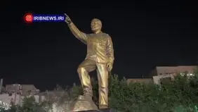 رونمایی از تندیس شهید حاجی زاده