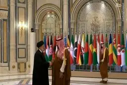 استقبال بن‌سلمان از رئیسی در ریاض