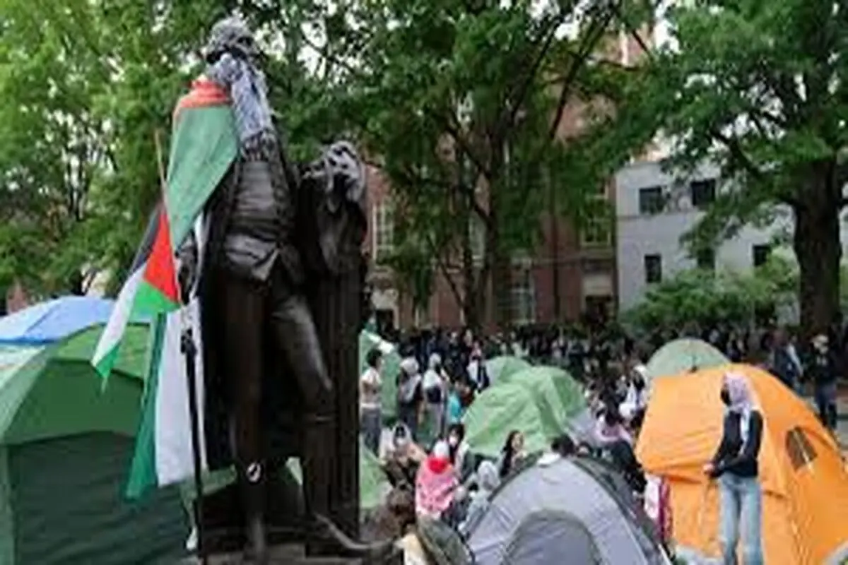 اعتراض دانشگاهیان آمریکا به نسل‌کشی در فلسطین

