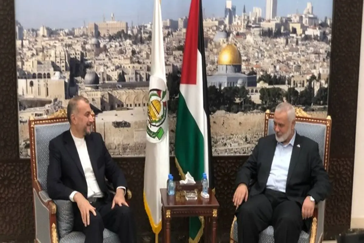 دیدار امیرعبداللهیان با اسماعیل هنیه در دوحه

