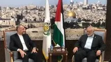 دیدار امیرعبداللهیان با اسماعیل هنیه در دوحه

