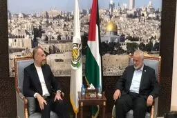دیدار امیرعبداللهیان با اسماعیل هنیه در دوحه

