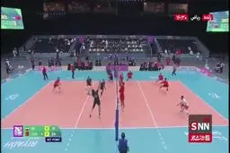 پایان ست اول دیدار ایران برابر ترکیه/ ایران 0-  ترکیه 1 + ویدیو