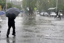 هشدار نارنجی هواشناسی نسبت به بارش باران در این استان‌ 