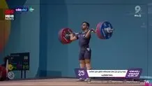 مهار وزنه ۱۶۶ کیلوگرم توسط حافظ قشقایی در حرکت اول دو ضرب + ویدیو