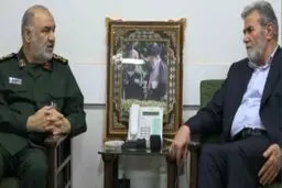 دیدار سردار سلامی با دبیرکل جنبش جهاد اسلامی فلسطین