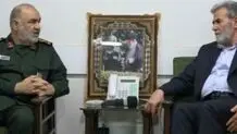 دیدار سردار سلامی با دبیرکل جنبش جهاد اسلامی فلسطین
