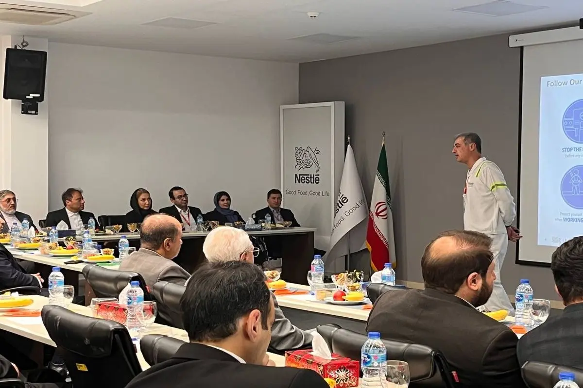 کارخانه نستله ایران میزبان هیئت عالی رتبه اقتصادی و سرمایه‌گذاری کشور شد