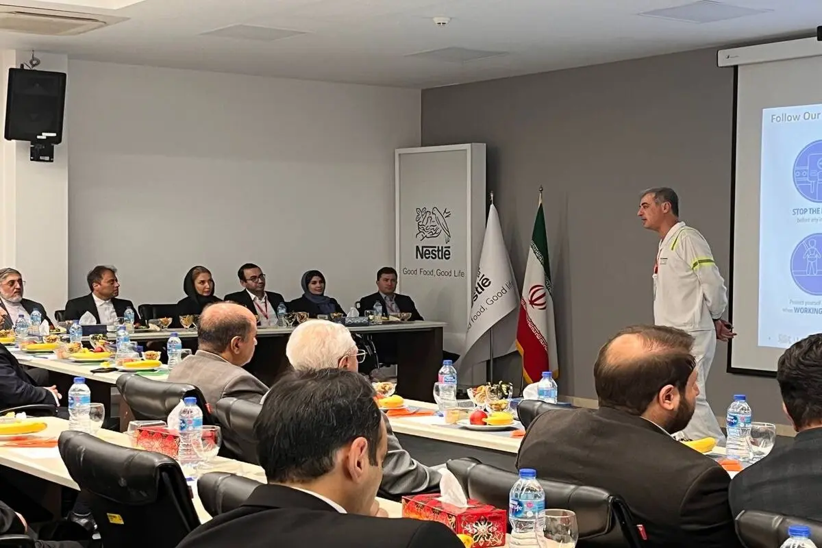 کارخانه نستله ایران میزبان هیئت عالی رتبه اقتصادی و سرمایه‌گذاری کشور شد