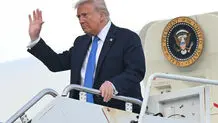 پرواز ترامپ به عربستان + فیلم 