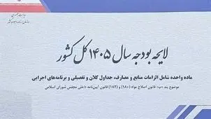 سقف بودجه ۱۴۰۵ به ۱۴۴۴۱ هزار میلیارد ریال رسید

