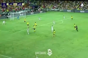 گل دوم النصر مقابل الاهلی عربستان را ببینید + ویدئو