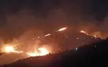 آتش سوزی در پارک ملی بمو شیراز