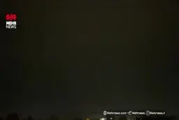اولین رعد و برق پاییزی در آسمان تهران+ ویدئو