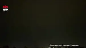 اولین رعد و برق پاییزی در آسمان تهران+ ویدئو