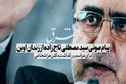 پیام صوتی سید مصطفی تاج‌زاده برای مراسم بزرگداشت زهرا شجاعی

