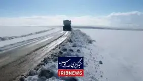 اولین بارش برف در دیواندره کردستان + ویدیو