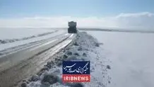 اولین بارش برف در دیواندره کردستان + ویدیو