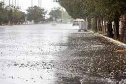 بارش باران و تگرگ و رعد و برق در پایتخت