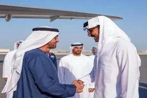 سفر رئیس دولت امارات به دوحه