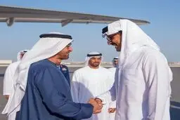 سفر رئیس دولت امارات به دوحه
