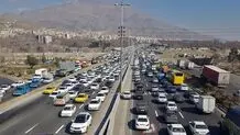 ترافیک برخی ورودی‌های تهران سنگین است