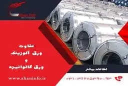 تفاوت ورق آلوزینک و گالوانیزه