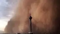 طوفان عجیب و شدید در تهران هم اکنون/ ویدیو