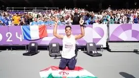 Iran's Afrooz sets world record in Paralympics javelin throw