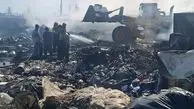 آتش‌سوزی گسترده در یک ملک شخصی در چهاردانگه
