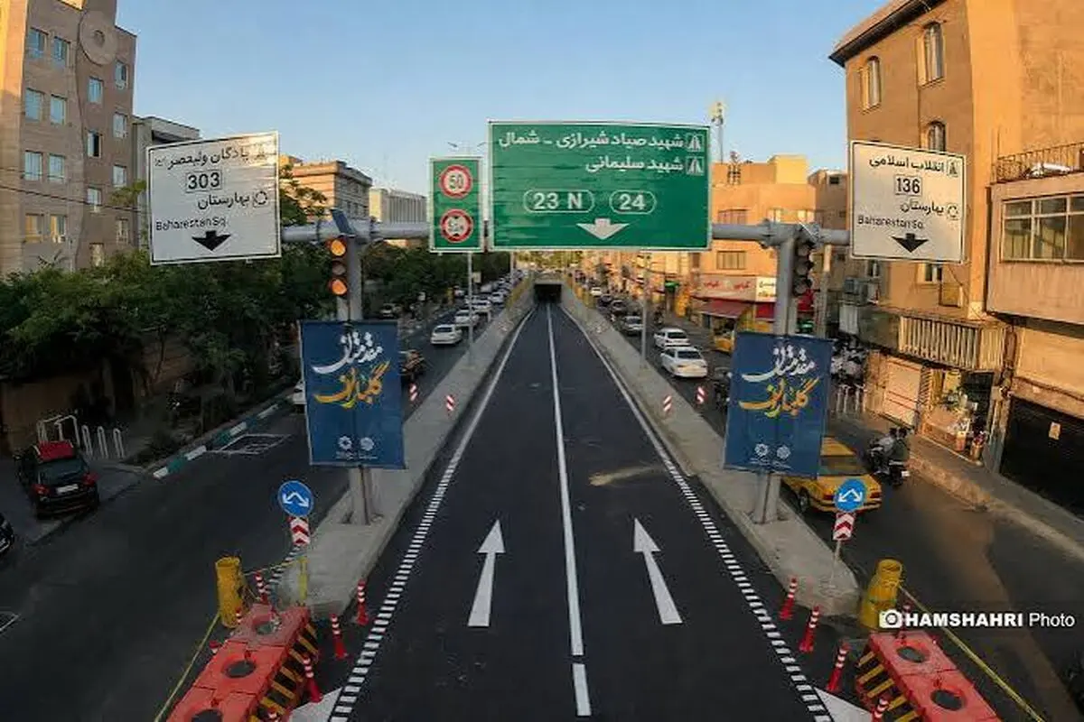 پایش هوشمند ترافیک با افتتاح زیرگذر میدان سپاه