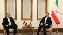 وزیر الخارجیة الایرانی : ناقشت مع وزیر داخلیة العراق سبل توسیع العلاقات اکثر فاکثر 