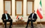 وزیر الخارجیة الایرانی : ناقشت مع وزیر داخلیة العراق سبل توسیع العلاقات اکثر فاکثر 