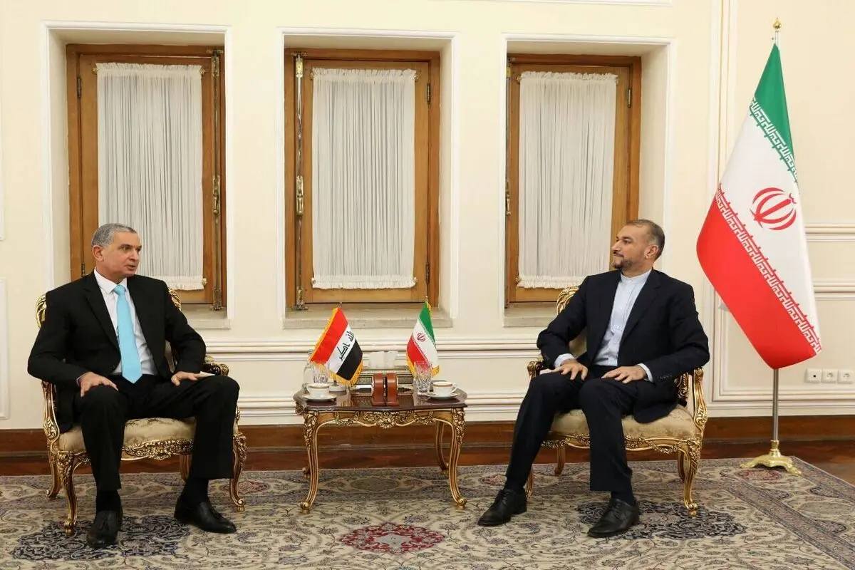 وزیر الخارجیة الایرانی : ناقشت مع وزیر داخلیة العراق سبل توسیع العلاقات اکثر فاکثر 