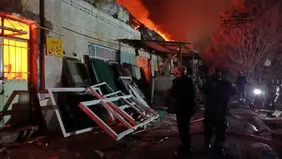 توضیحات ارتش درباره آتش سوزی یک کارگاه چوب در پادگان+ عکس