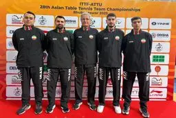 پینگپنگ ایران با شکست برابر کره شمالی هشتم آسیا شد