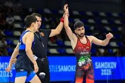 پیام احمدی هم به یک چهارم نهایی کشتی فرنگی قهرمانی جهان صعود کرد