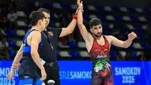 پیام احمدی هم به یک چهارم نهایی کشتی فرنگی قهرمانی جهان صعود کرد