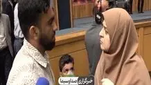 دیدار سخنگوی دولت با دانش آموز بازمانده  مدرسه میناب+ویدئو