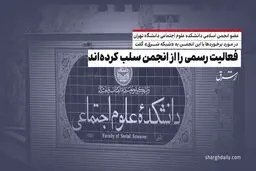 فعالیت رسمی را از انجمن سلب کرده‌اند