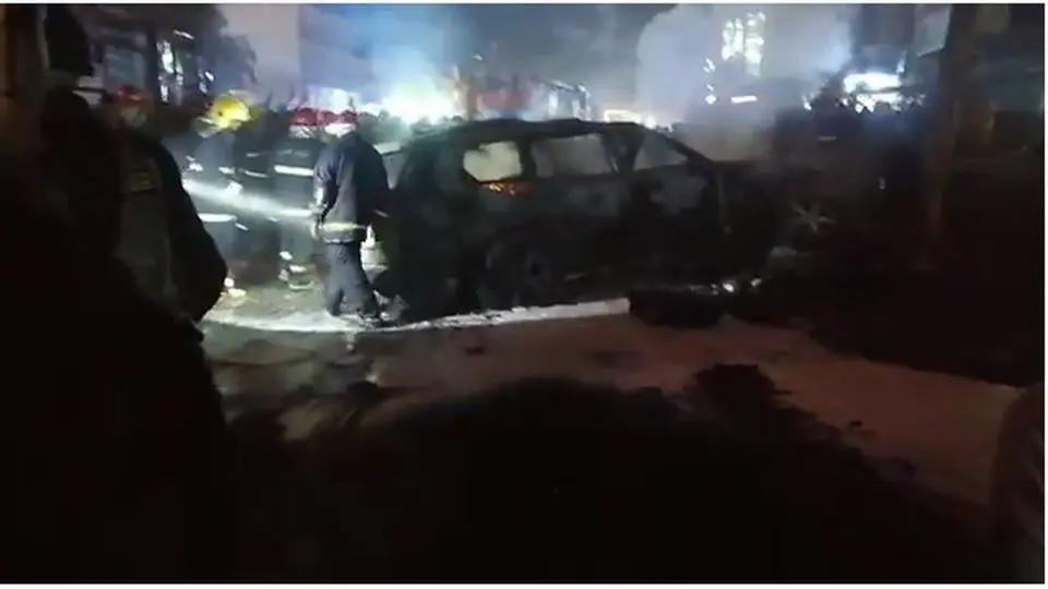  فیلمی از حمله پهپادی به یک خودرو در بغداد

