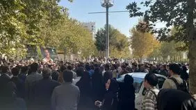 تشییع پیکر دانشجوی فوت شده در حادثه انفجار آزمایشگاه دانشگاه تهران +عکس